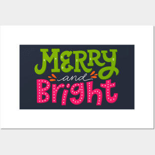 Merry and Bright Posters and Art